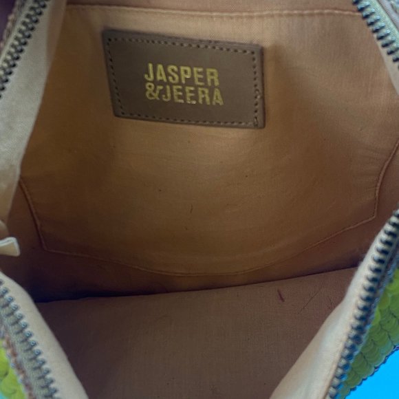 Anthropologie Jasper & Jeera Hand Beaded Colorblock Clutch - Picture 4 of 6